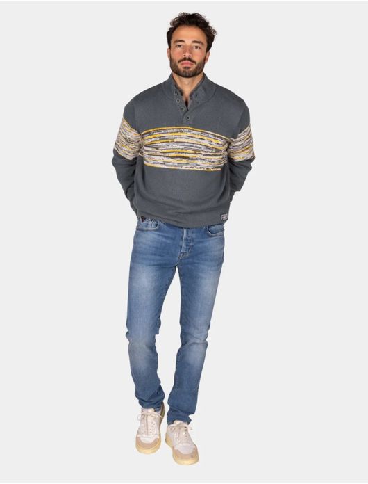 NZA trui met knopen Miles groen