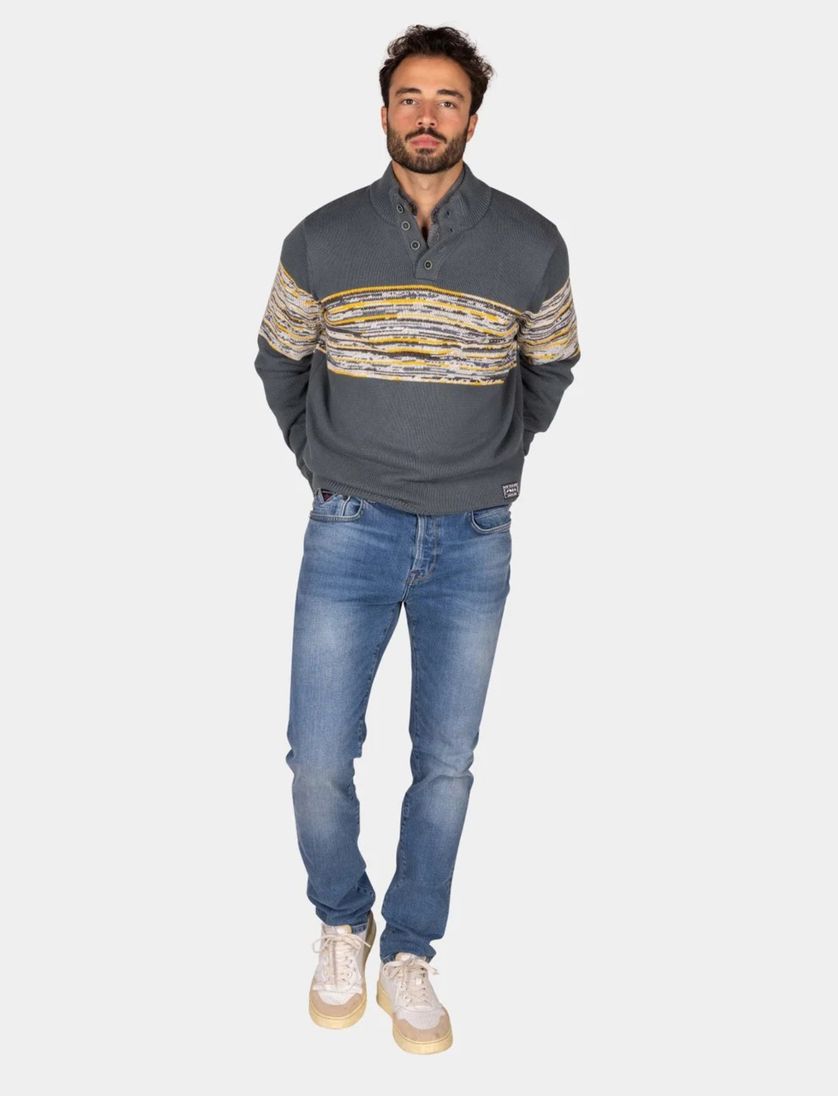 NZA trui met knopen Miles groen