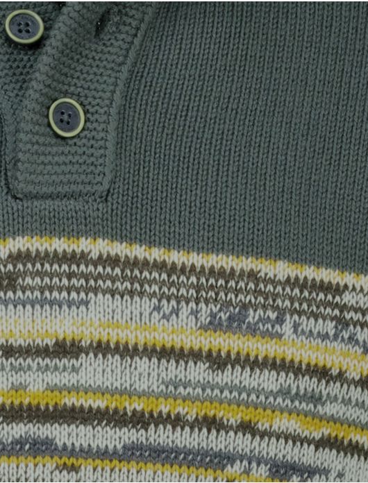 NZA trui met knopen Miles groen