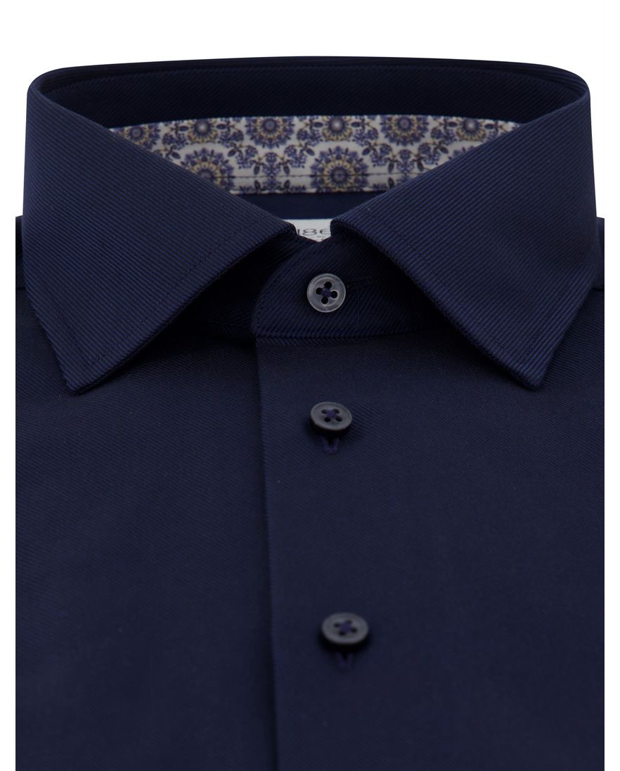 Eterna overhemd Comfort Fit donkerblauw strijkvrij