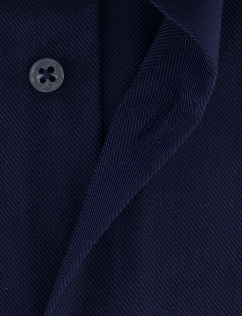 overhemd Eterna Comfort Fit donkerblauw strijkvrij