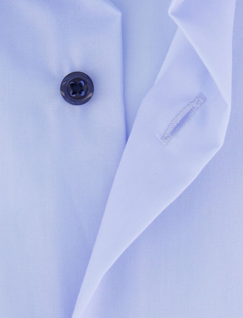 overhemd Eterna Comfort Fit blauw katoen