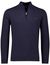 Portofino trui donkerblauw half zip gemeleerd