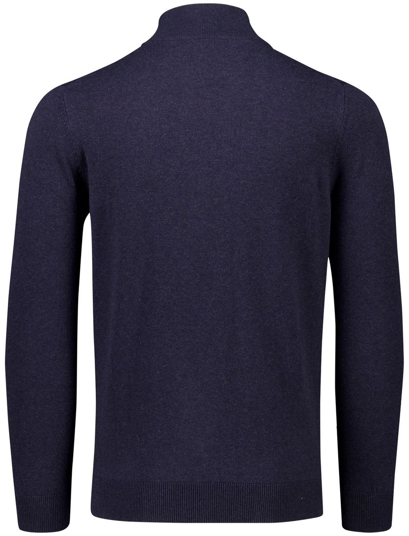 Portofino trui donkerblauw half zip