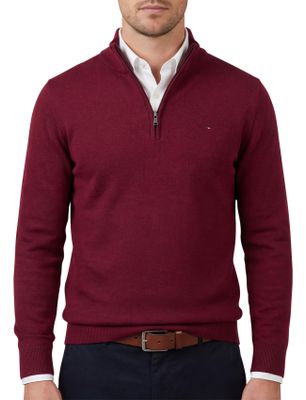 Portofino Half zip trui Portofino rood