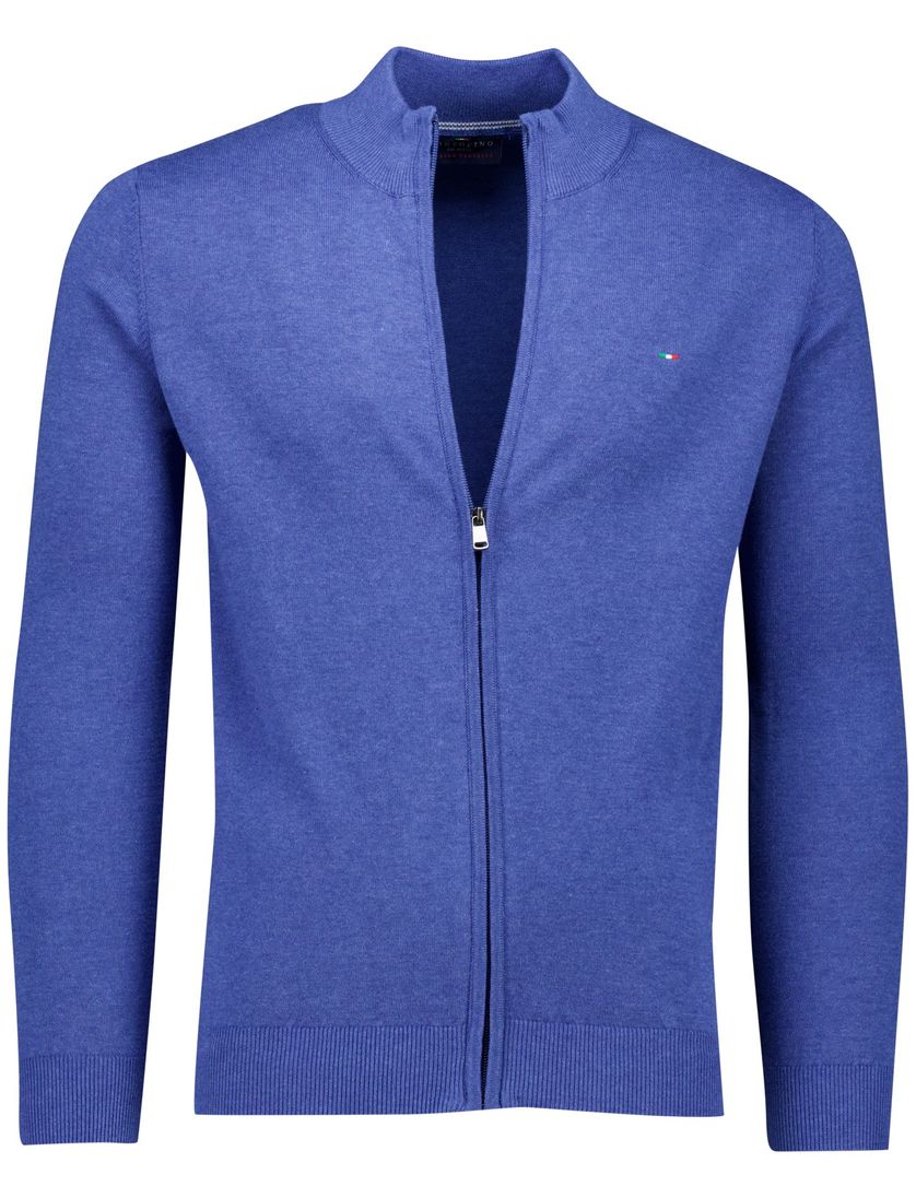 Portofino vest blauw gemeleerd