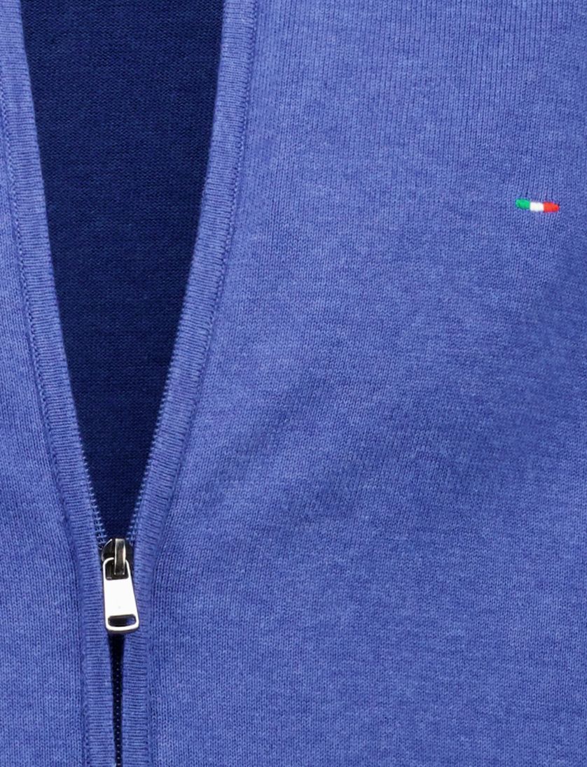 Portofino vest blauw gemeleerd