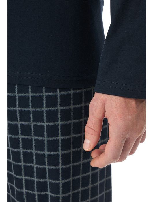 Pyjama donkerblauw Schiesser