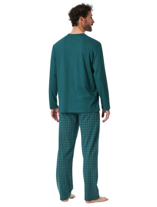 Pyjama groen Schiesser