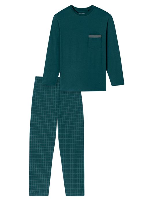 Pyjama groen Schiesser