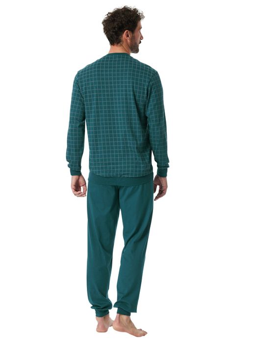 Pyjama groen Schiesser