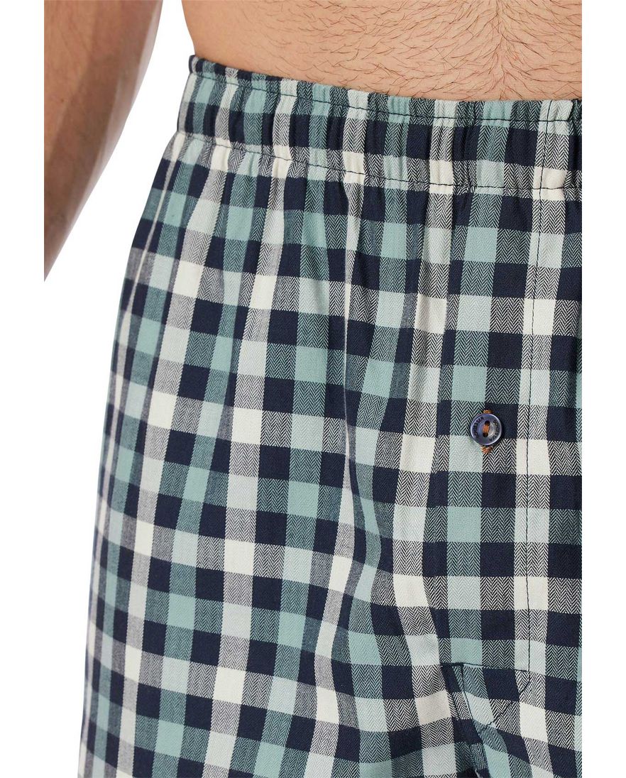 Schiesser Boxershort blauw 2-pack normale fit katoen