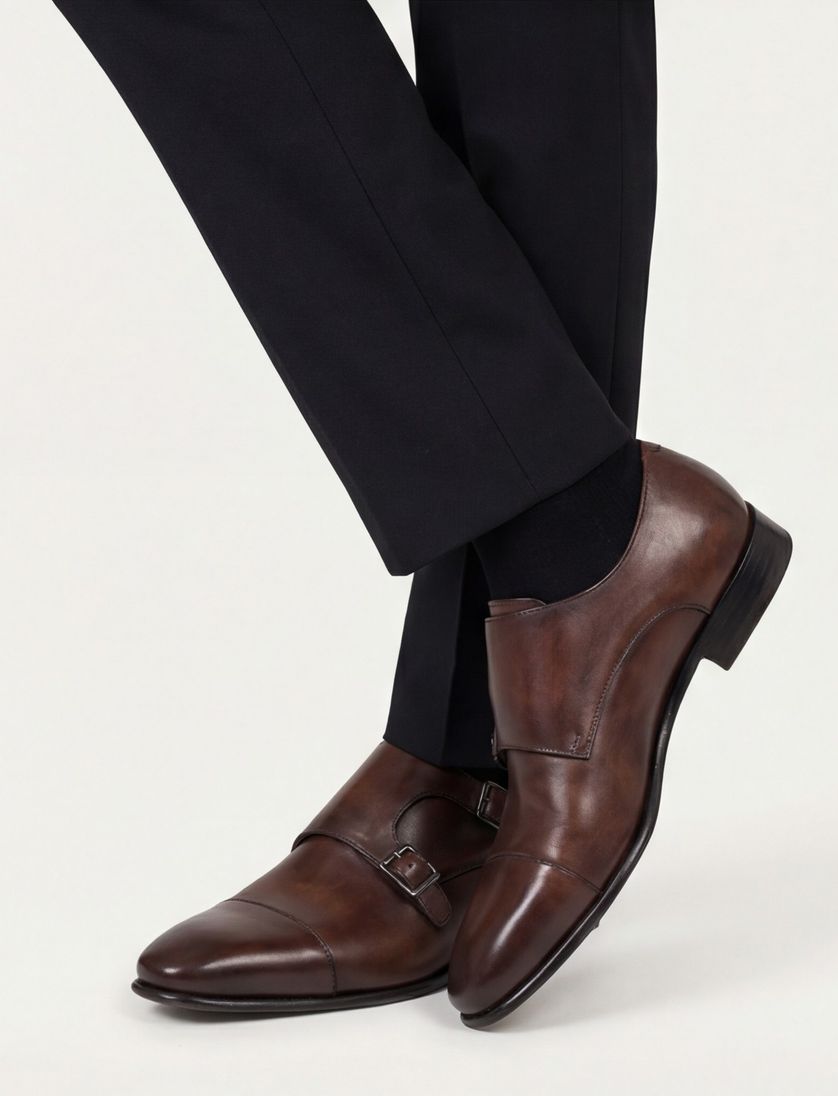 Van Bommel Gira nette schoenen bruin gesp