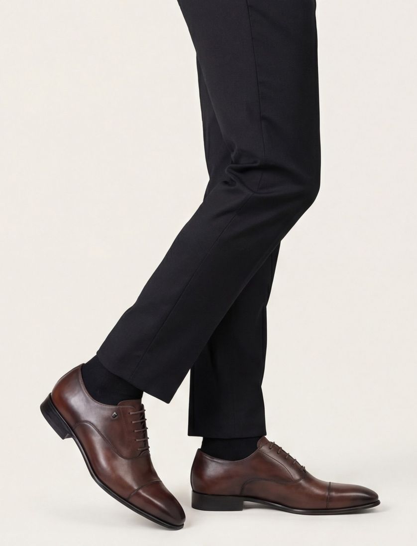 Van Bommel veterschoenen bruin kalfsleer