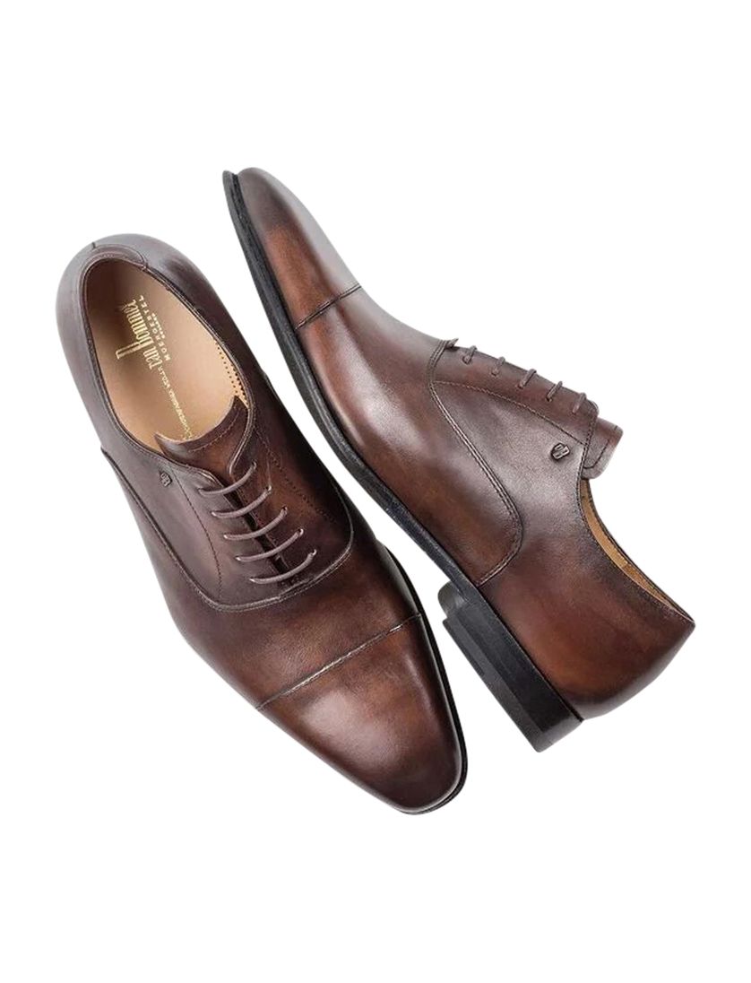 Van Bommel veterschoenen bruin kalfsleer