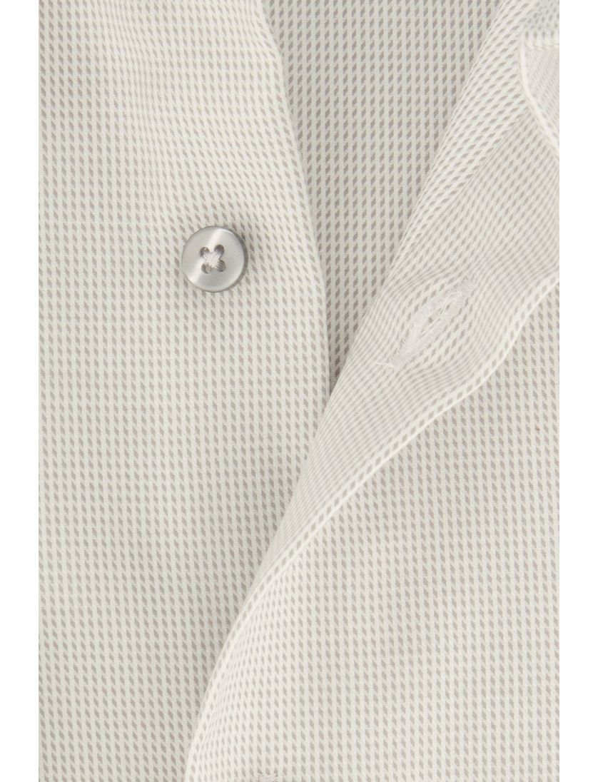 Eterna overhemd Comfort Fit borstzak beige strijkvrij