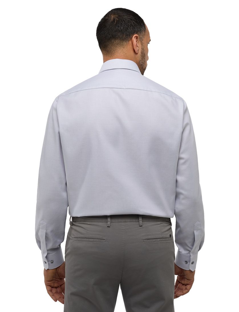 Eterna overhemd Comfort Fit borstzak beige strijkvrij