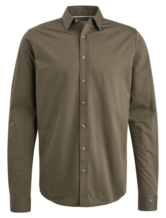 Cast Iron overhemd groen effen