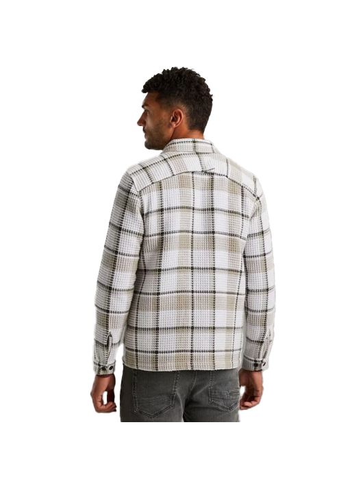 Cast Iron overshirt creme geruit