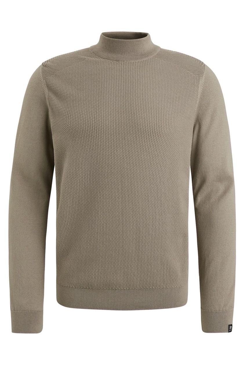 Trui Vanguard beige effen normale fit