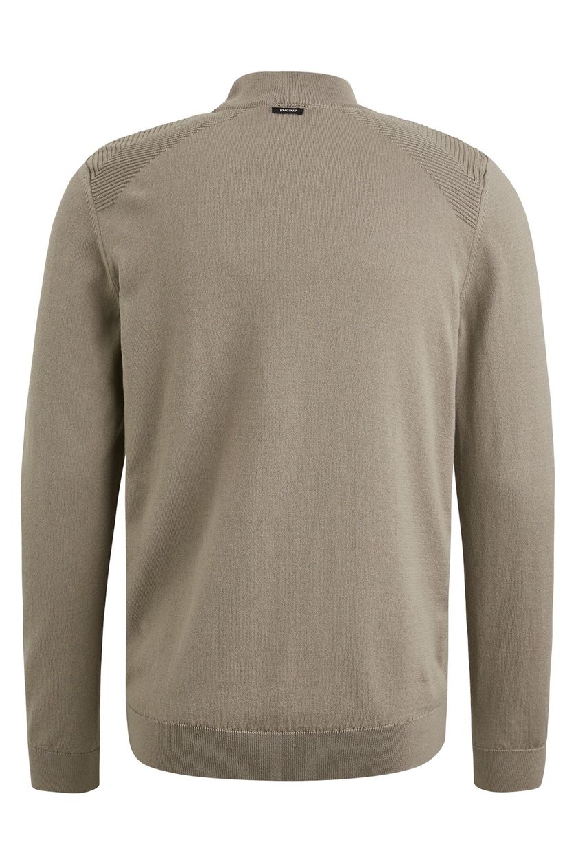 Trui Vanguard beige effen normale fit