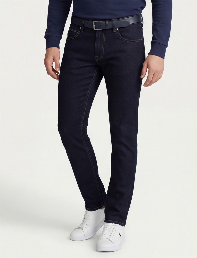 Gardeur 5-pocket jeans denim normale fit donkerblauw