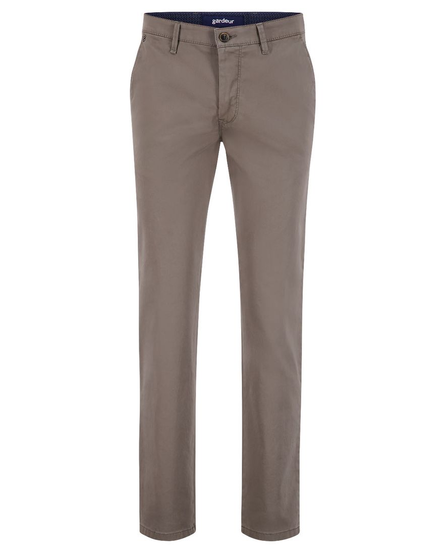 Gardeur Benito bruin pantalon katoen Modern Fit