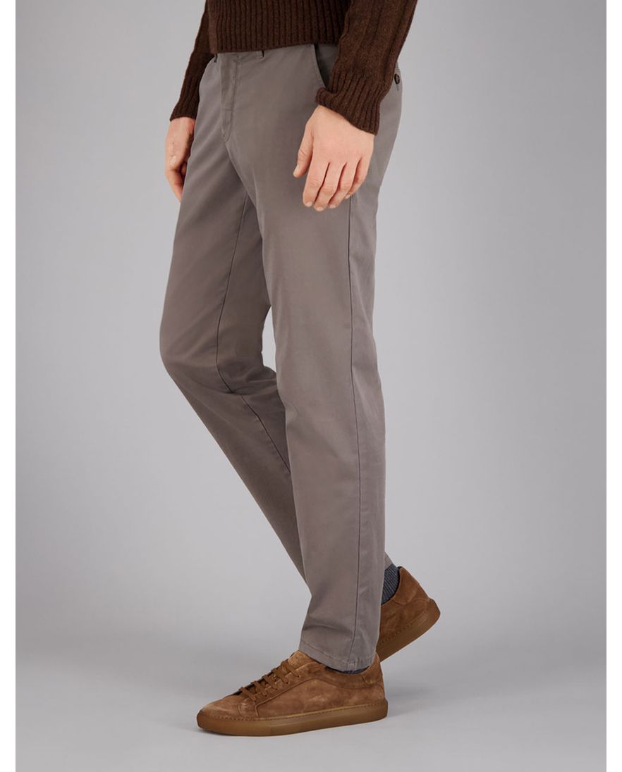 Gardeur Benito bruin pantalon katoen Modern Fit