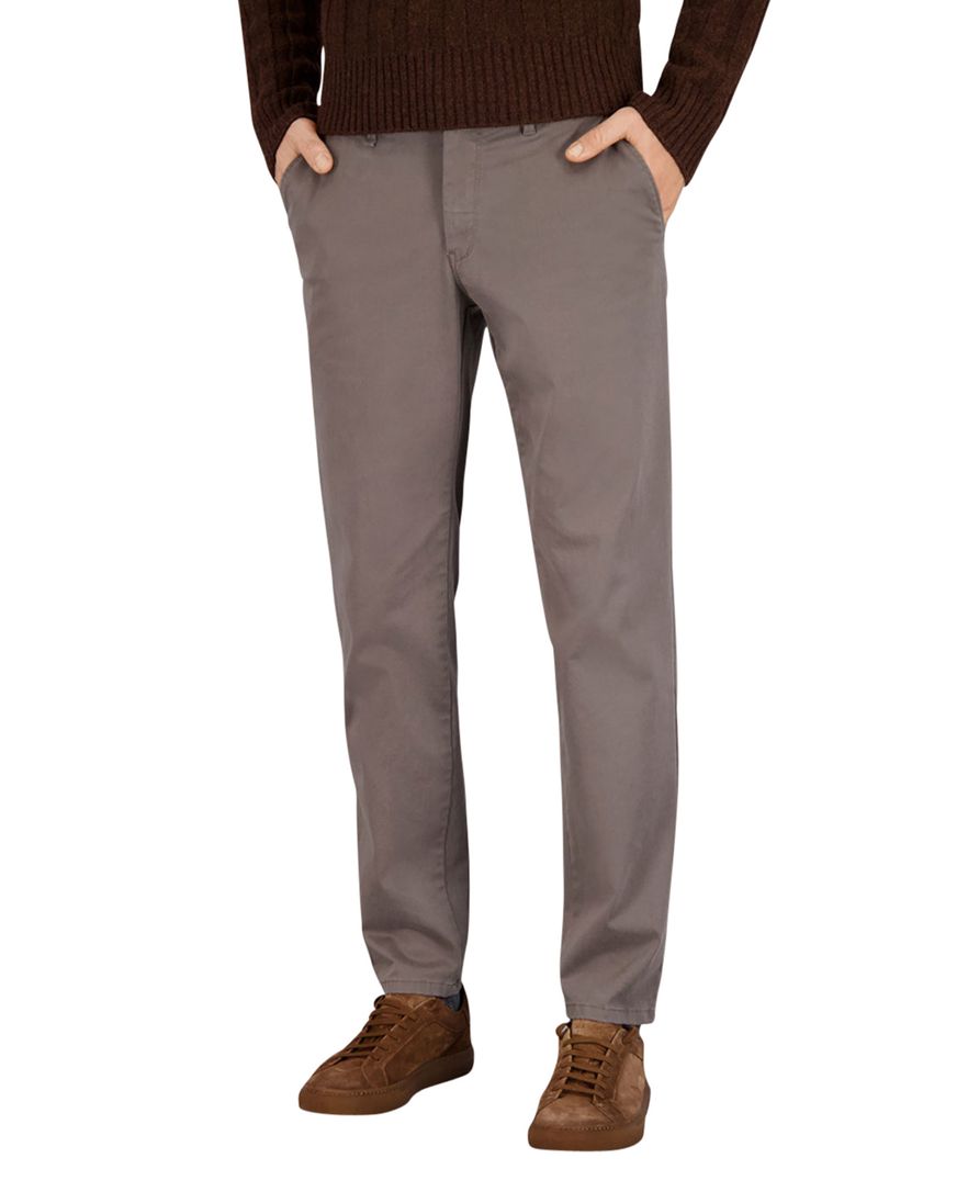 Gardeur Benito bruin pantalon katoen Modern Fit