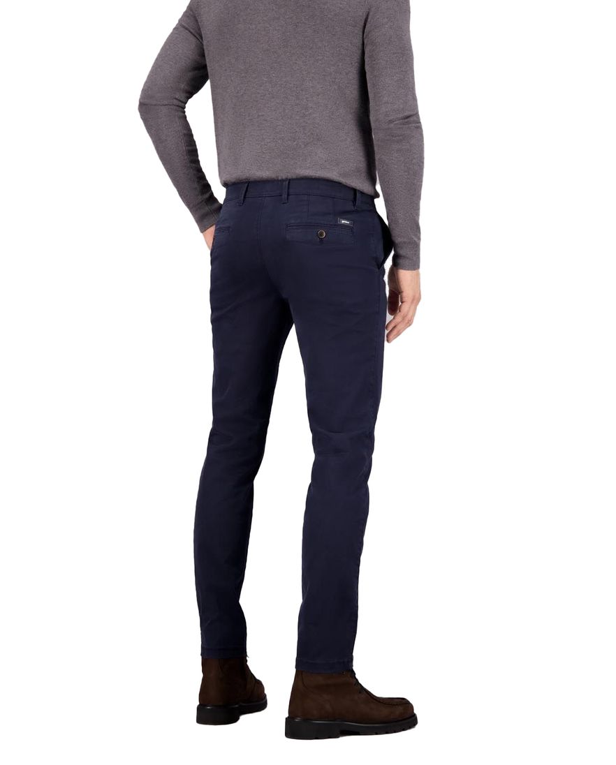 Gardeur pantalon Seven slim Fit navy katoen