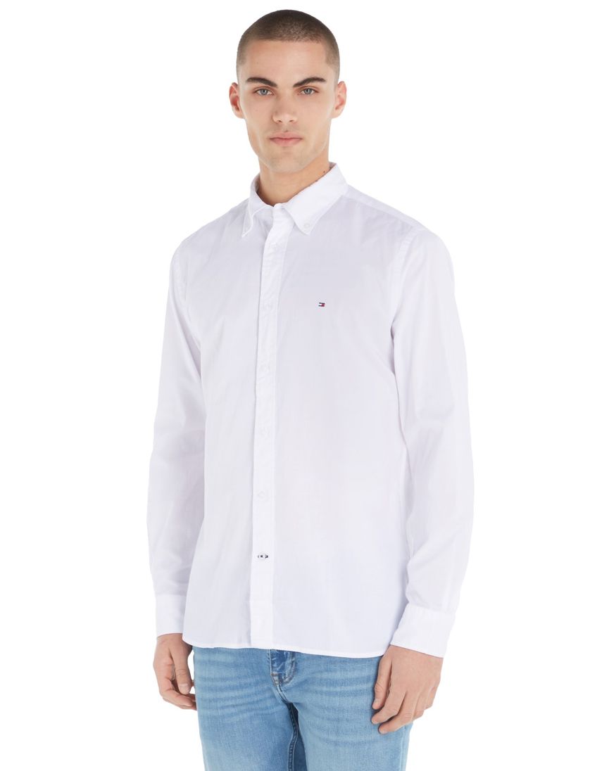 business overhemd Tommy Hilfiger wit