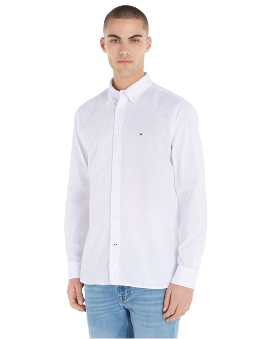 business overhemd wit Tommy Hilfiger