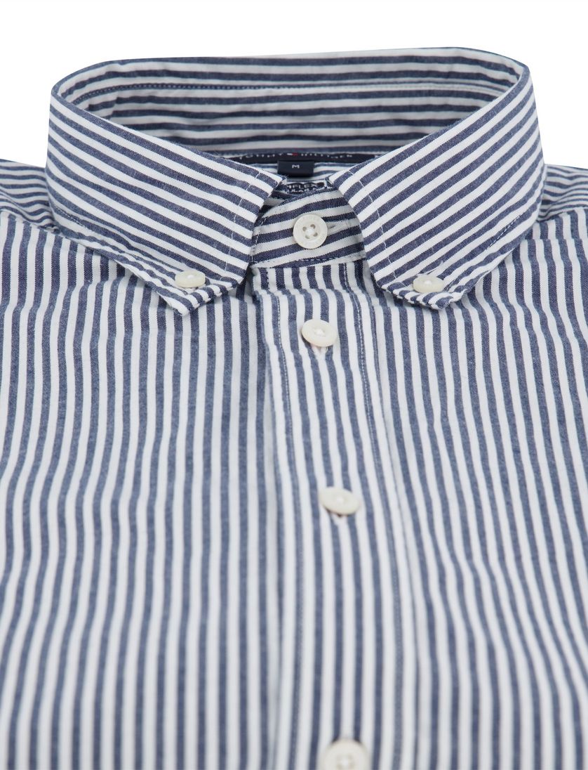 casual overhemd korte mouw Tommy Hilfiger blauw