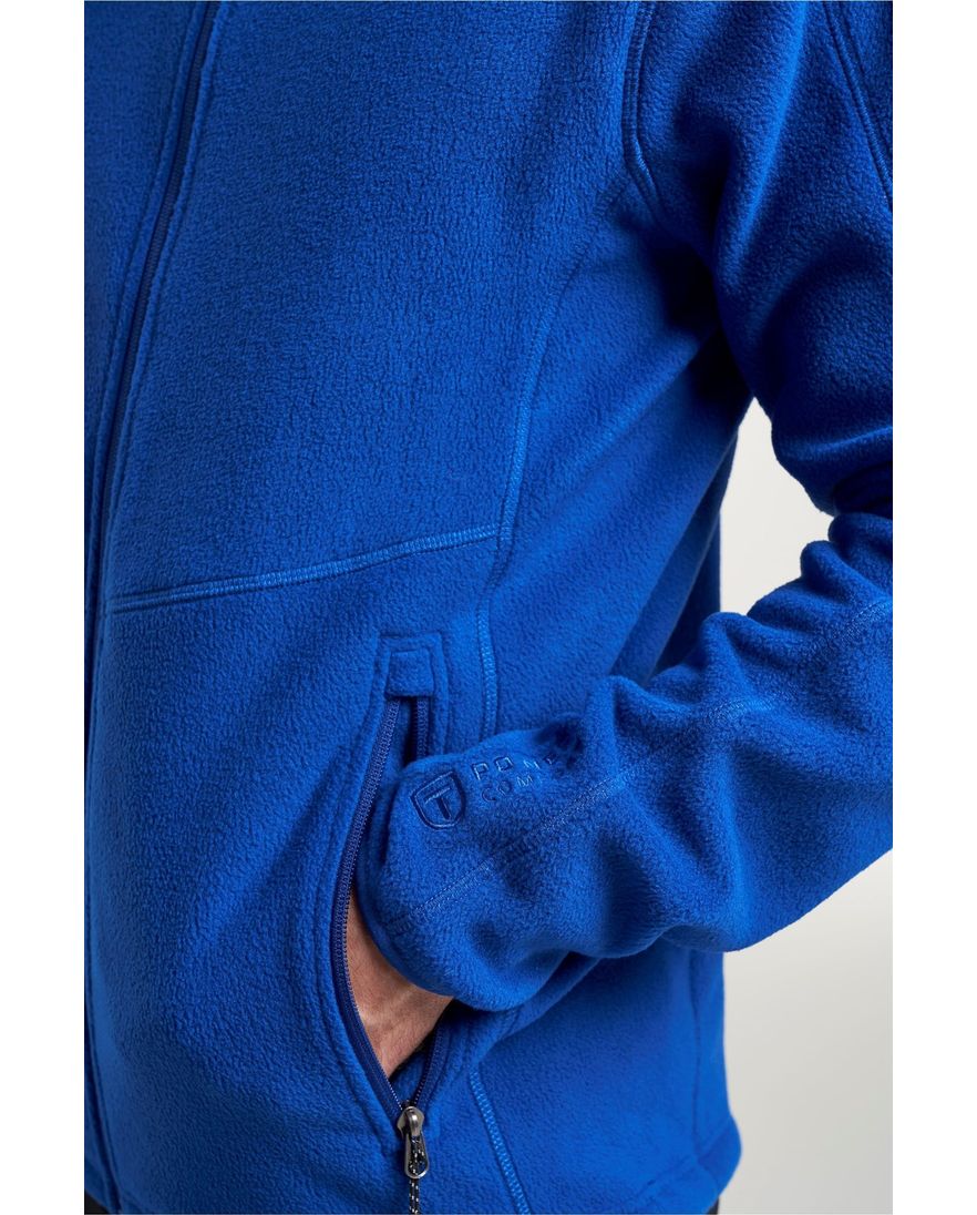 Tenson fleece vest kobaltblauw normale fit