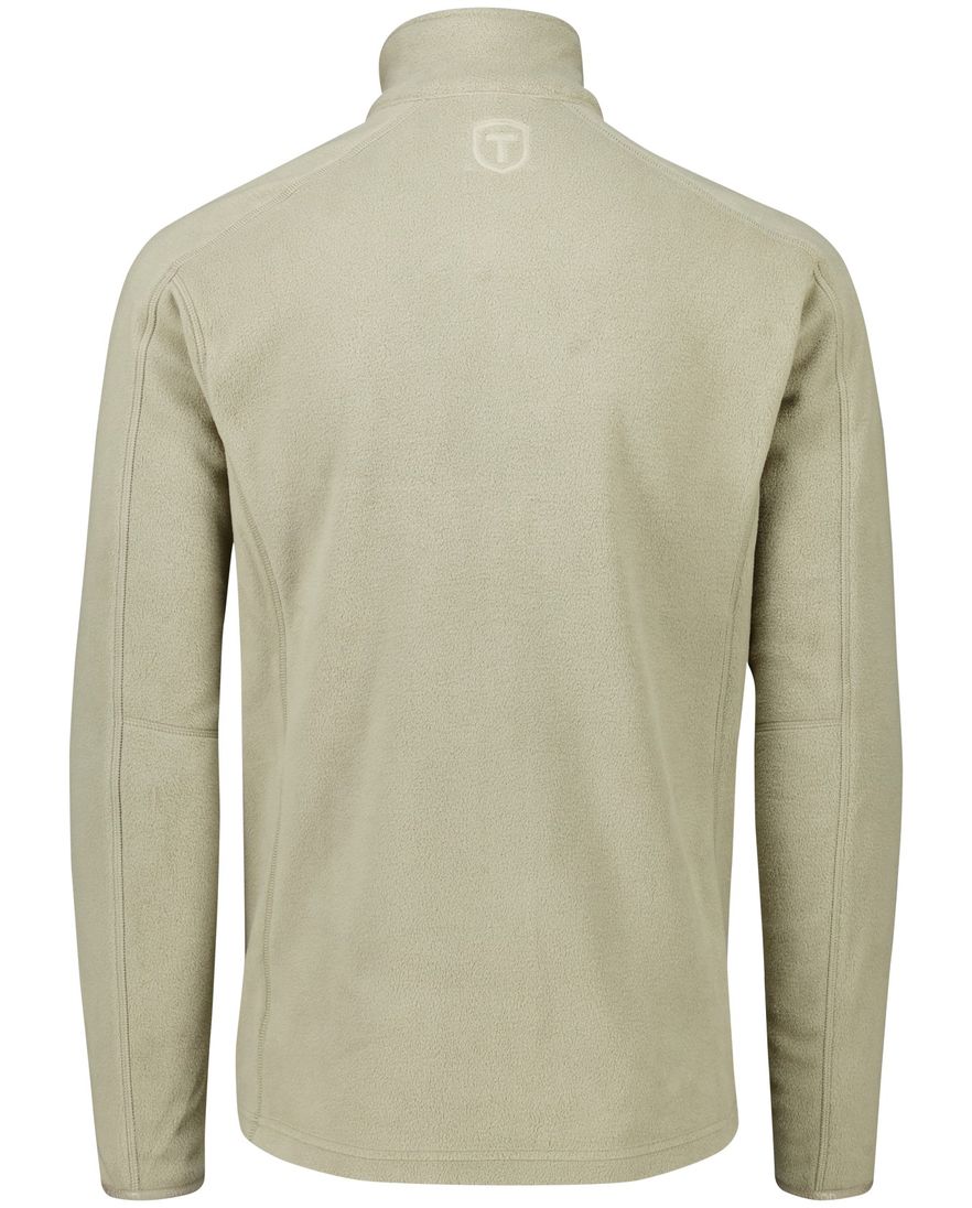 fleece vest Tenson effen beige normale fit