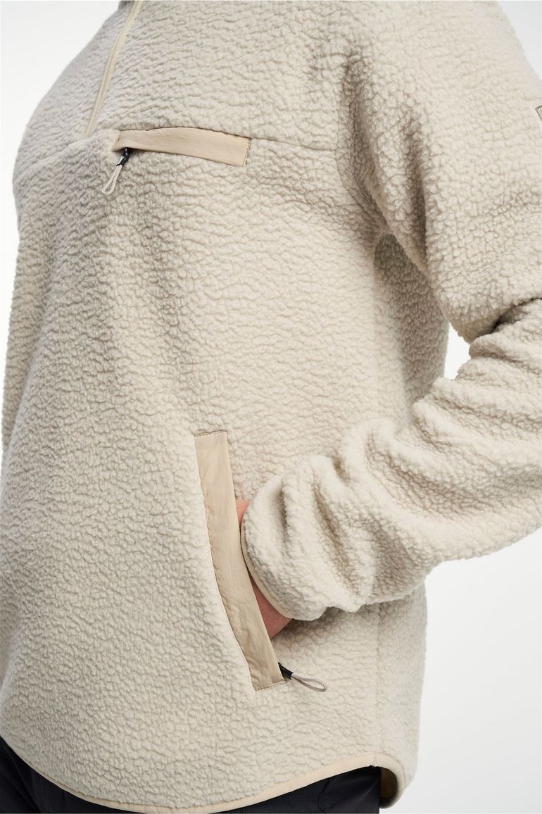 Tenson fleece teddy sweater beige