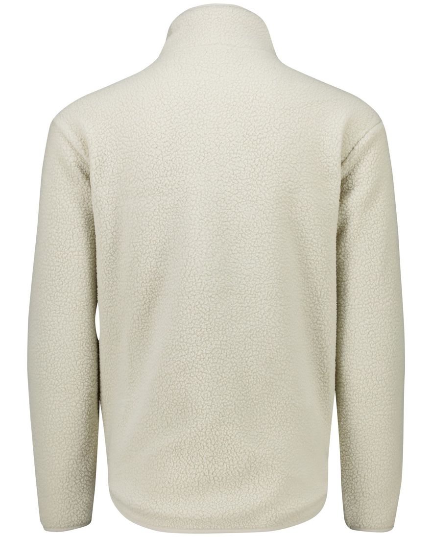 Tenson fleece half zip sweater effen beige normale fit