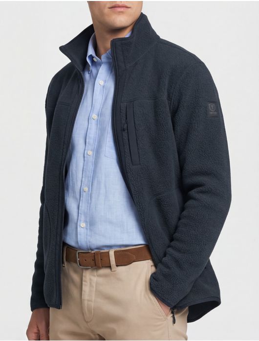 Tenson fleece vest donkerblauw