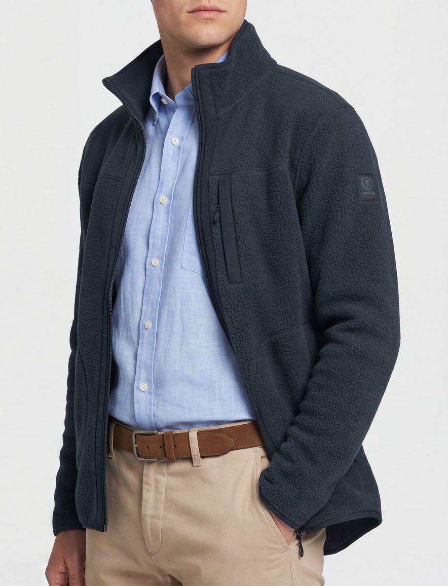 Tenson fleece vest donkerblauw