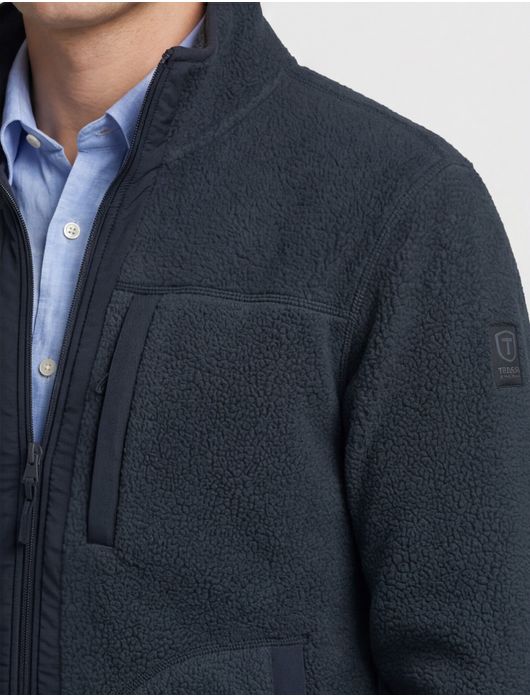 Tenson fleece vest donkerblauw