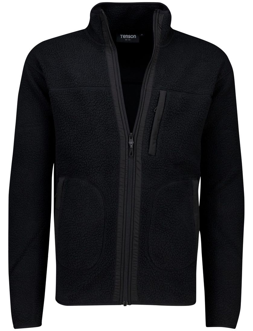 vest Tenson fleece Yoke zwart