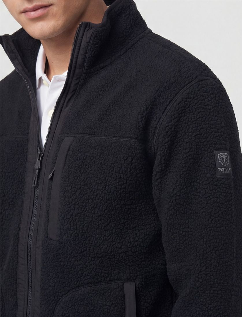 vest Tenson fleece Yoke zwart