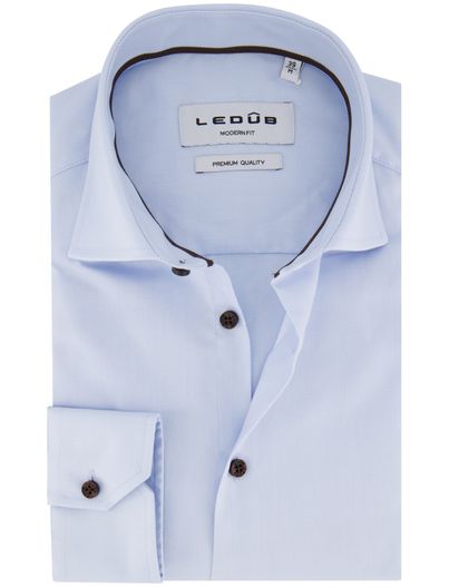 Ledub Ledub overhemd lichtblauw modern fit
