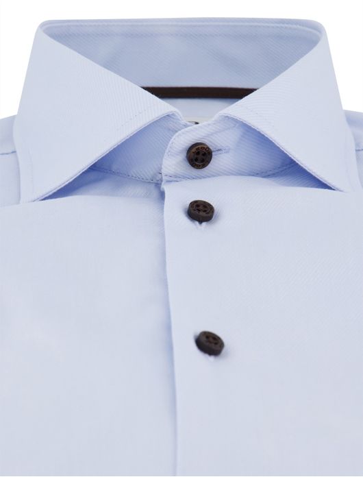 Ledub overhemd lichtblauw modern fit