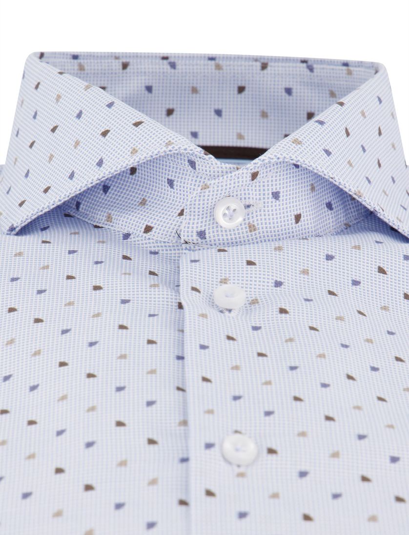 John Miller overhemd lichtblauw Tailored Fit 100% katoen