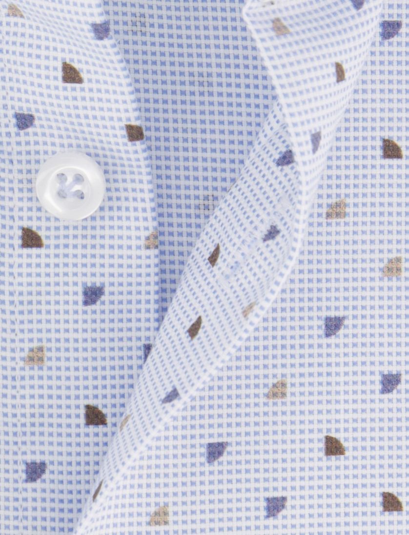 John Miller overhemd lichtblauw Tailored Fit 100% katoen