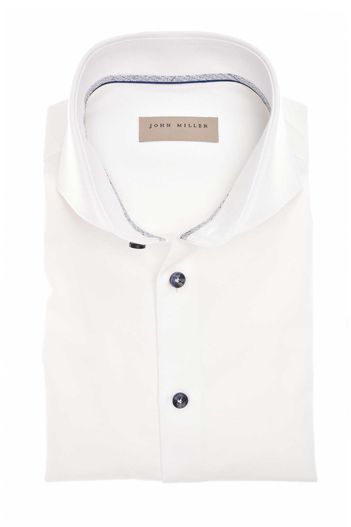 John Miller John Miller overhemd wit katoen