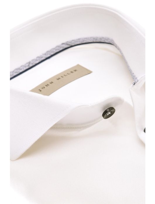 John Miller overhemd wit katoen