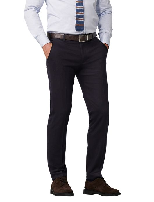 Meyer Pantalon wol donkerblauw