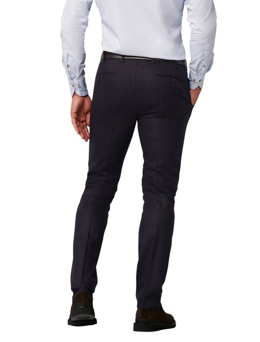 Meyer Pantalon wol donkerblauw